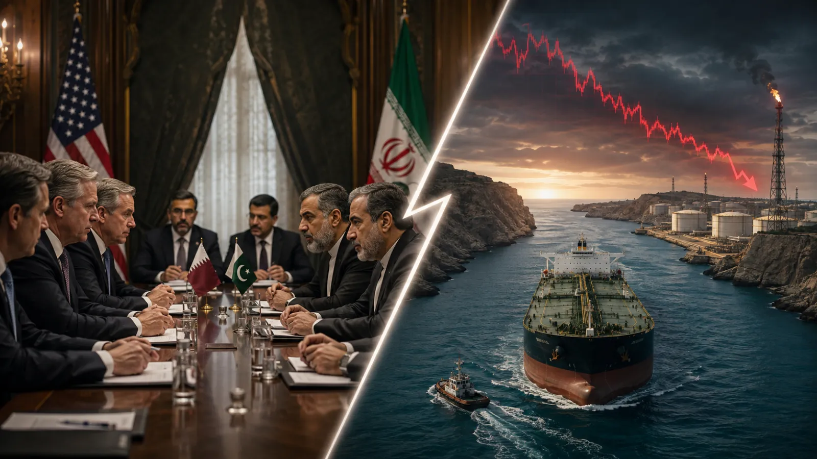 Обложка материала «Переговоры США и Ирана уже обвалили нефть: зачем Катар и Пакистан пытаются остановить эскалацию»