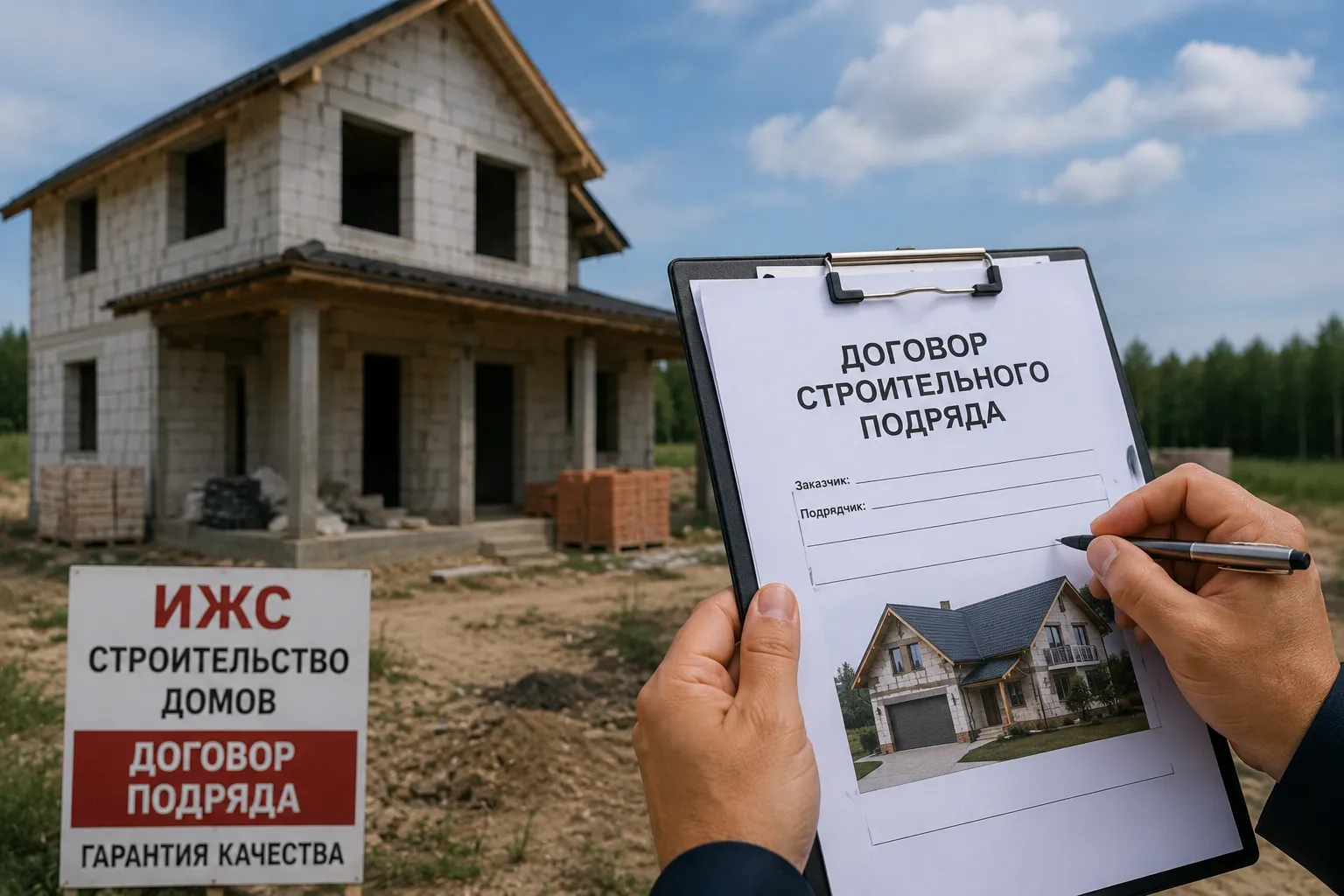 Обложка материала «Для обманутых дольщиков ИЖС придумали новую схему достройки»